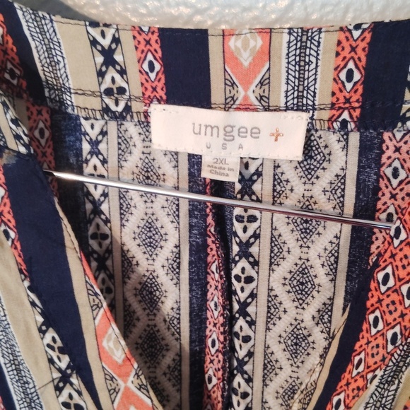 Umgee + Dress Tunic Blouse 2 X - Picture 2 of 12